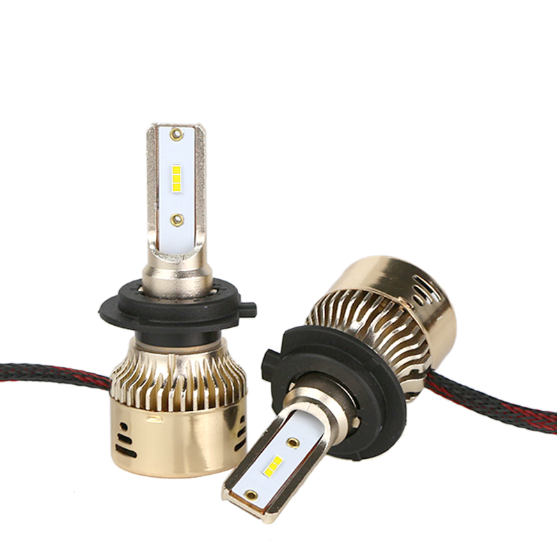 Kit de conversión de luz LED para coche con ventilador ultrafino Bombillas L8 H7