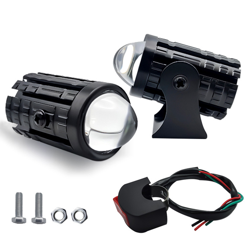 Luz antiniebla láser de lente mini para motocicleta de doble color MS5