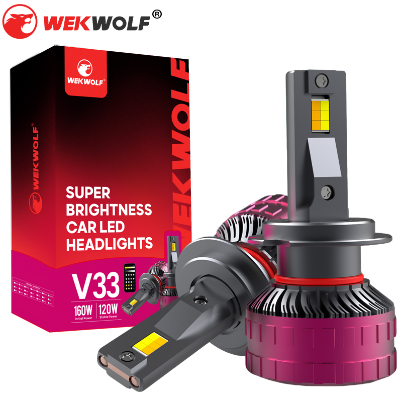Serie V33 | 120W 13000LM 8000K 6000K 3000K BULBAS DEL ALEGO DE LED TRI-Color para automóvil