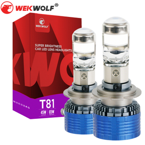 6000K Cool White 8400LM Mini Proyector Lente Auto LED Bulbas H7 H7