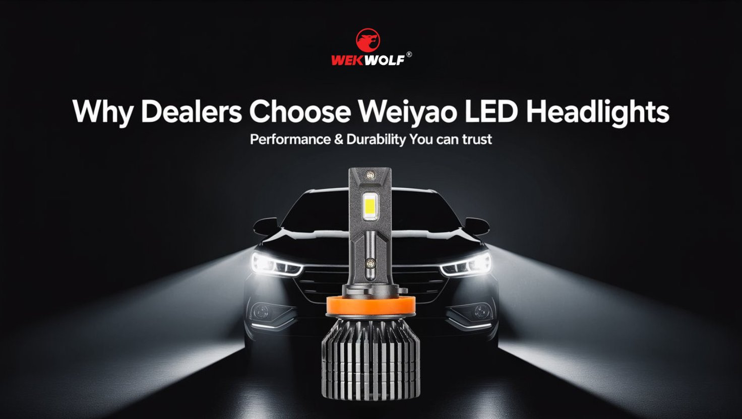 Por qué los concesionarios eligen las bombillas LED de faros LED de Weiyao para su rendimiento y durabilidad