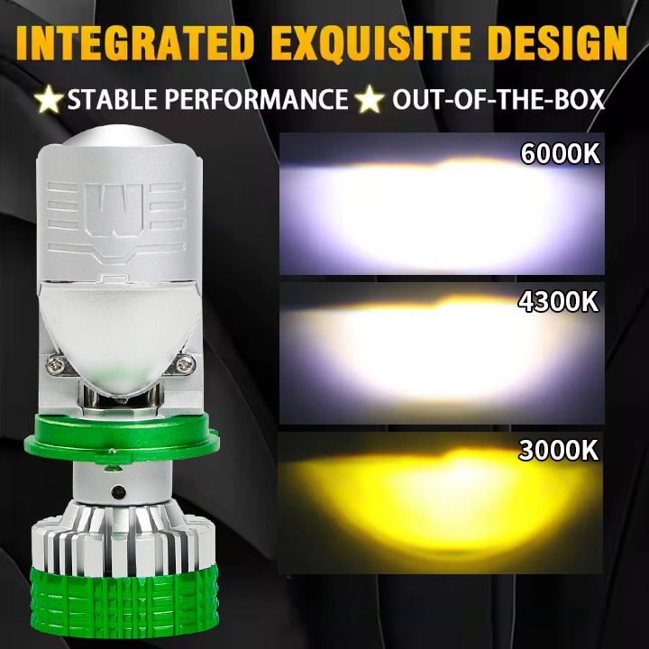 T90 SERIE TRICOLOR | 12V 6000K 4300K ​​3000K 3 Coloras LED Bombas con lente de proyector