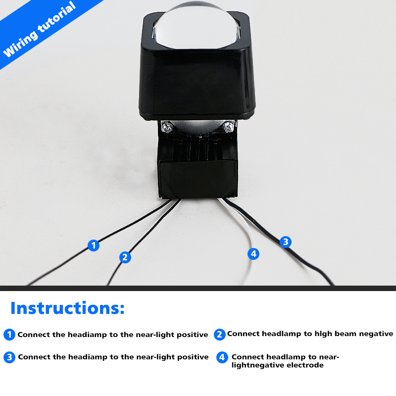 1.5 pulgadas Mini láser Hi/Lo Beam Dual Proyectores de luz Módulo de matriz Bombas de faros LED LED