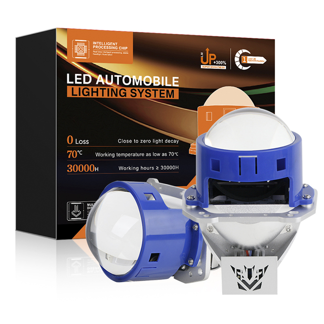 Super Bright 3 pulgadas de doble taza BI LED Proyector Bombas de faros de los faros de automóvil