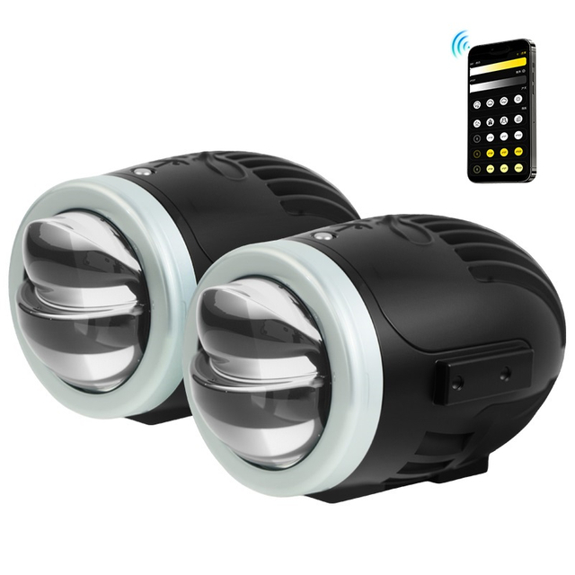 2 pulgadas de luces antiniebla LED de 2 pulgadas Proyector Lente 3000K 4300K ​​6000K Universal con control remoto
