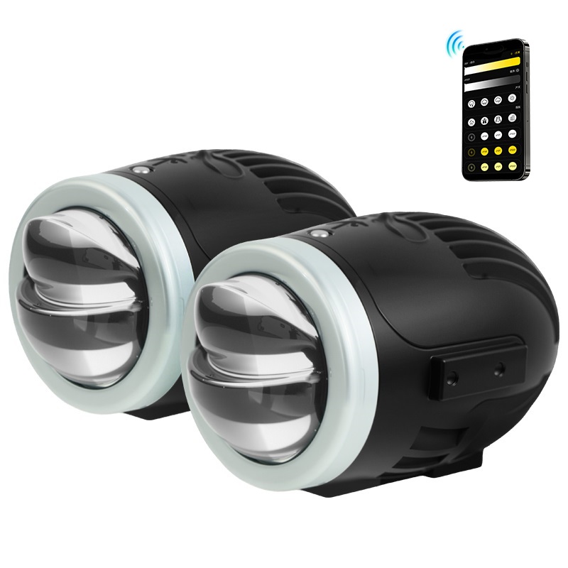 2 pulgadas de luces antiniebla LED de 2 pulgadas Proyector Lente 3000K 4300K ​​6000K Universal con control remoto