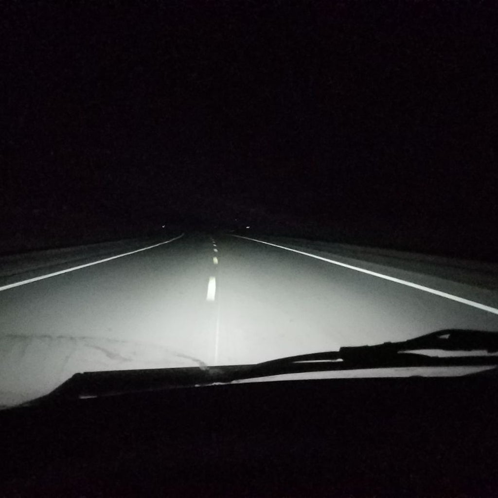 efecto de la bombilla de faros