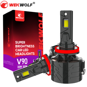 240W 25000LM Tres bulbas de faros LED de aleación de aleación de zinc de cobre para automóvil