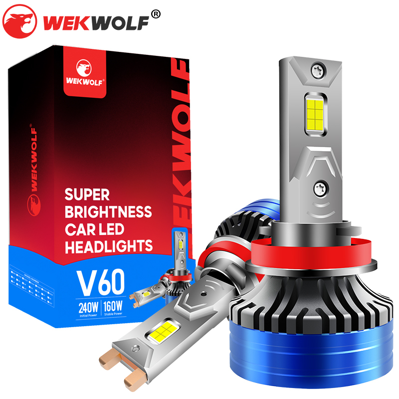 High Potencia 240W Bombas de faros LED LED V60 H11