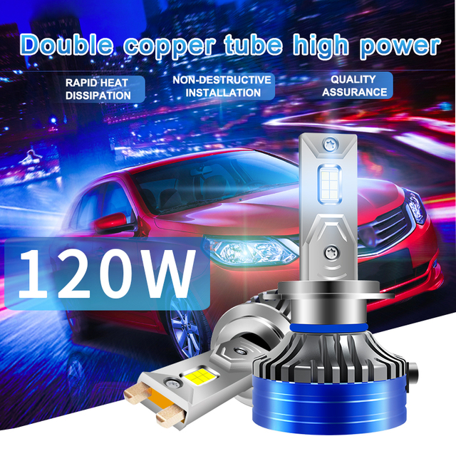 Al por mayor lumen 24000lm 6000k Bombas de faro LED blanco fría para el automóvil V60 9005/HB3