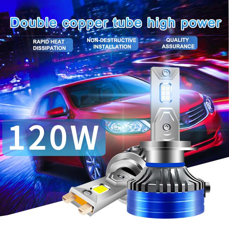 Al por mayor lumen 24000lm 6000k Bombas de faro LED blanco fría para el automóvil V60 9005/HB3