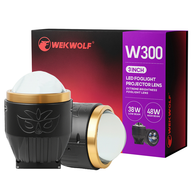 Wekwolf 96W 9600LM Luces antiniebla LED de tres color