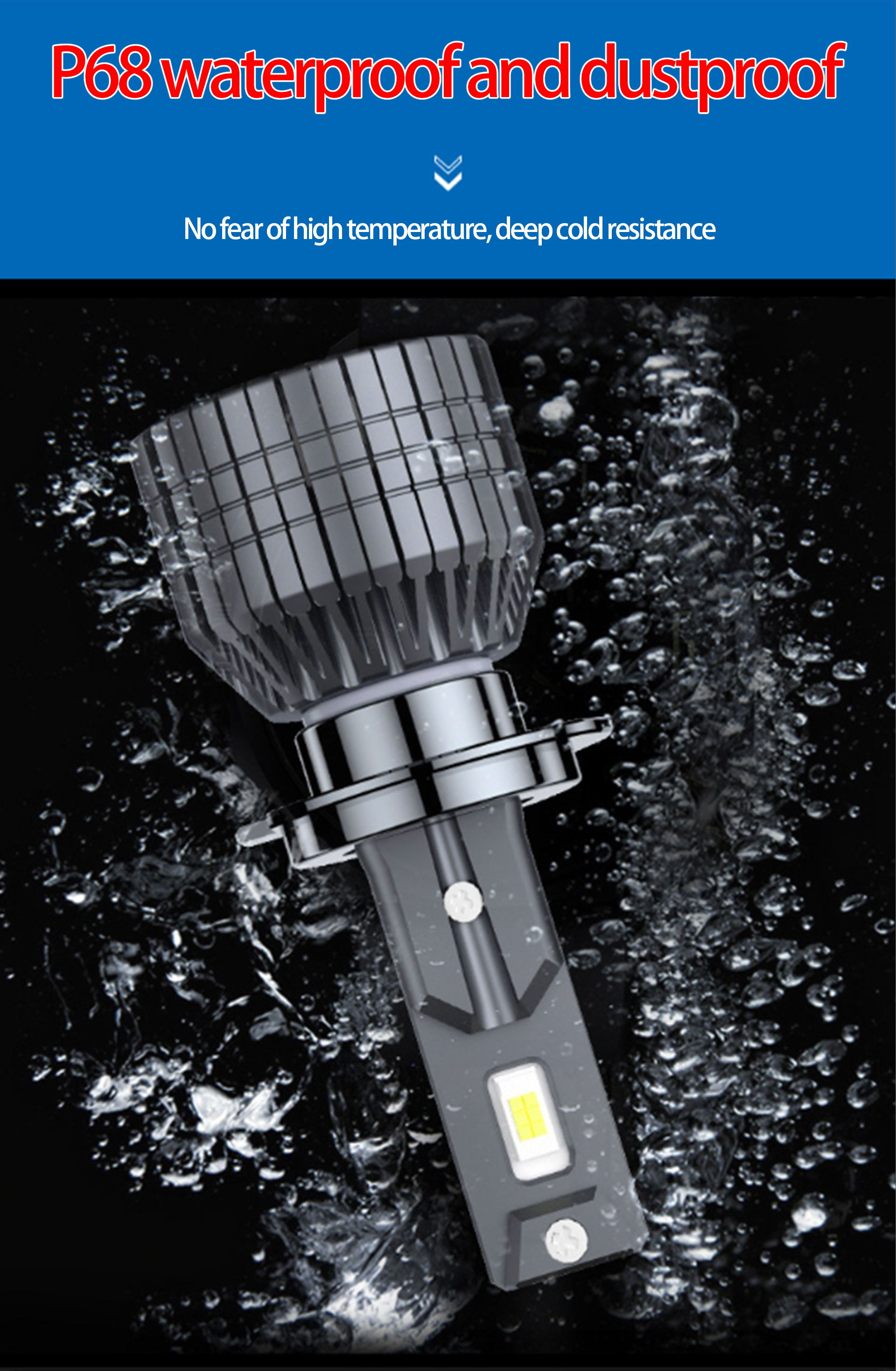 bombillas de faros LED impermeables