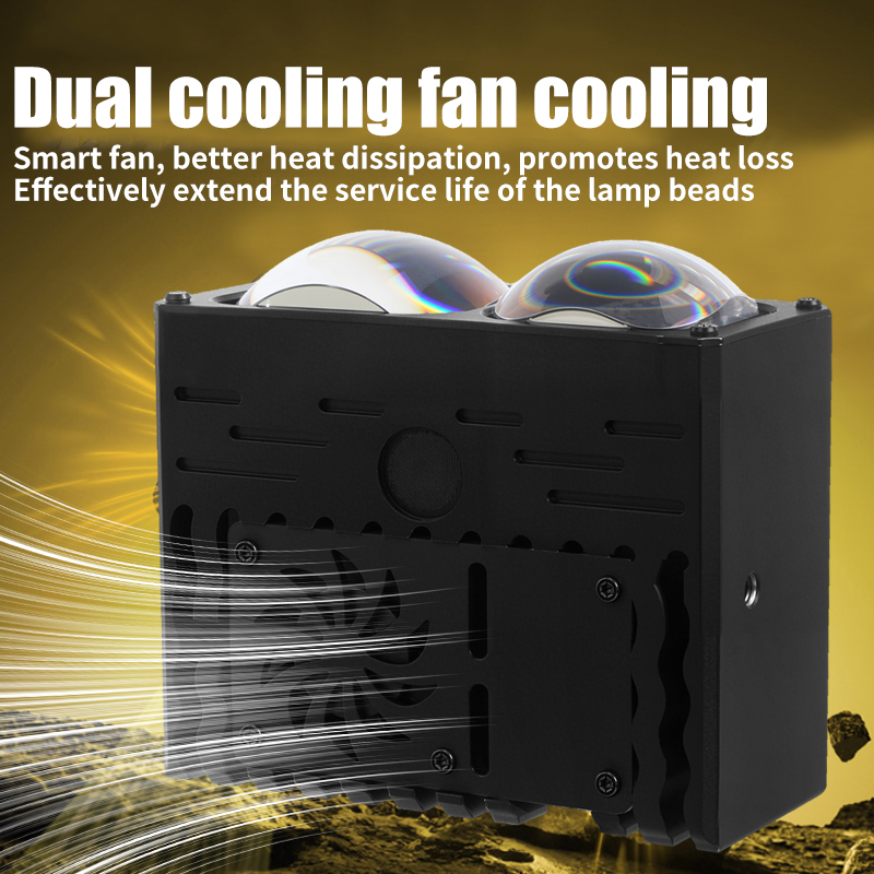 Focos de coche, luces Led de rejilla, lentes con DRL y ventilador, luz antiniebla de conducción, luces auxiliares externas para vehículos todoterreno y camiones