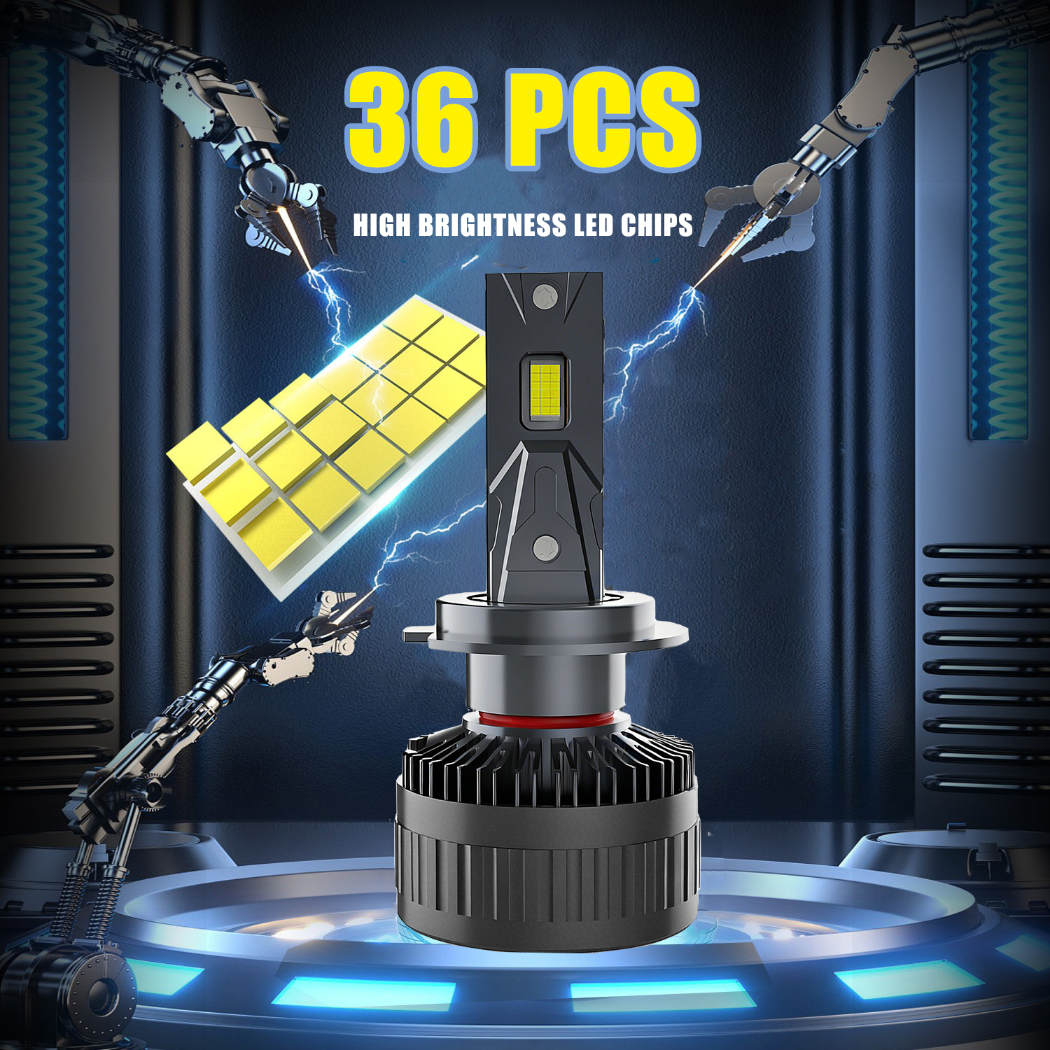 OEM ODM 130W 13000LM escogen las linternas llevadas autos del bulbo universal del faro del coche del tubo de cobre 6000K