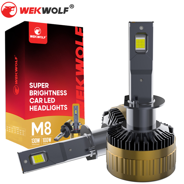 Bombilla de faro LED H1 130W 13000LM 6500K BLANCO COOL