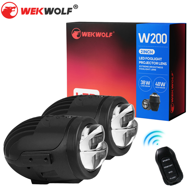 Cambio de color Cambio de 2 pulgadas Luz LED de niebla de lente BI de 2 pulgadas con control remoto