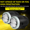 TRI COLORES IMPRESIONES DE TRI COLORES 2 pulgadas BI Proyector Fog Light Lights con control remoto