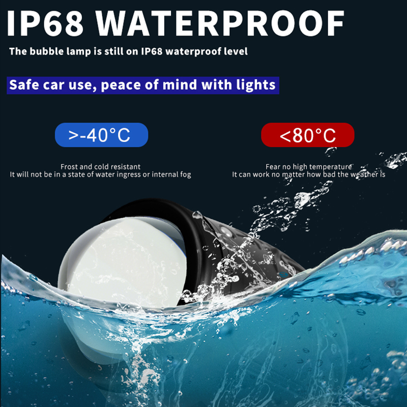 Luces LED antiniebla con lente de cristal que cambian de color con láser superbrillantes de 40W