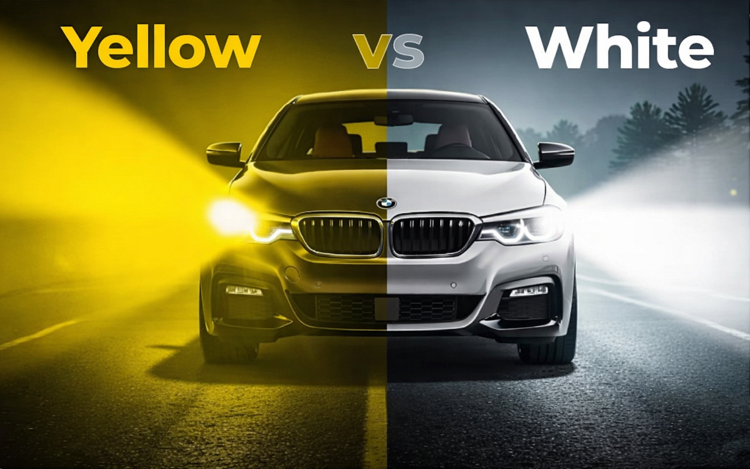 Luces amarillas versus blancas | ¿Cuál es realmente mejor?