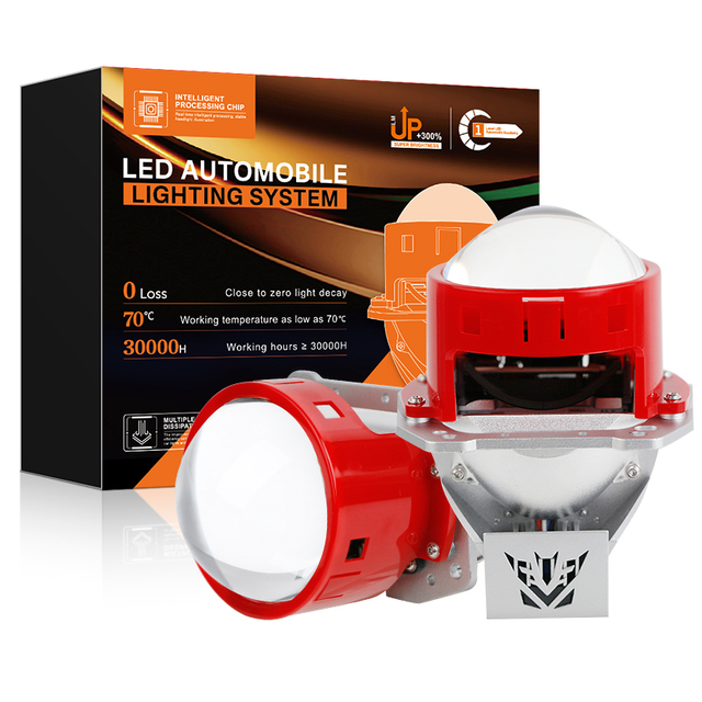 Bombas de faro de lente de lente de lente de doble viga de doble taza de 3 pulgadas de 3 pulgadas para automóvil