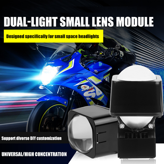 1.5 pulgadas Mini láser Hi/Lo Beam Dual Proyectores de luz Módulo de matriz Bombas de faros LED LED