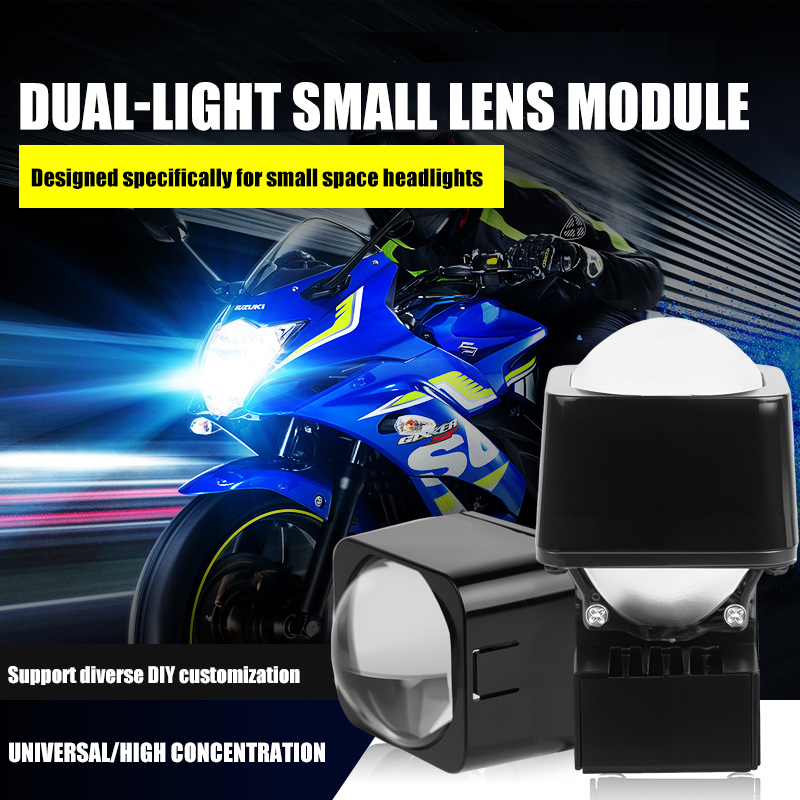 1.5 pulgadas Mini láser Hi/Lo Beam Dual Proyectores de luz Módulo de matriz Bombas de faros LED LED