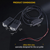 Fotos de rejilla súper brillantes de 12V con control remoto de 65W LED blancas y amarillas LED Auto Grille Lights Projector lente