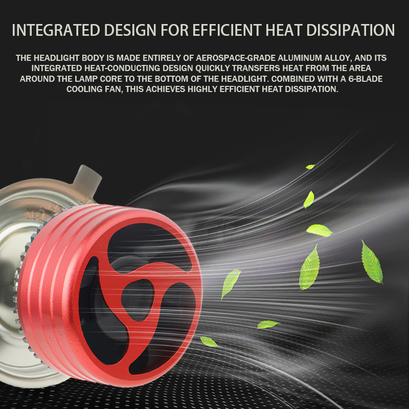 Venta directa de fábrica 140W Tubo de cobre doble 6000K Bombillas LED para faros delanteros de automóvil de color blanco puro.