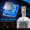 Tres tubos de cobre D1S/D2S/D3S/D4S/D8S Bombillas de faros LED 18W 18000LM 6000K tamaño 1:1 reemplazo Plug & Play para xenón HID